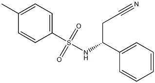 (R)-3-(Tosylamino)-3-phenylpropanenitrile 구조식 이미지