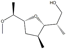 (2S,3S,5R)-2-[(S)-3-Hydroxypropan-2-yl]-5-[(S)-1-methoxyethyl]-3-methyltetrahydrofuran Structure