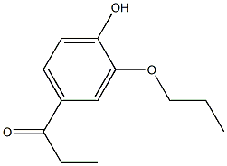 4-Propanoyl-2-propoxyphenol 구조식 이미지