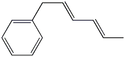 (2E,4E)-1-Phenyl-2,4-hexadiene 구조식 이미지