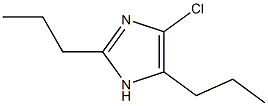 4-Chloro-2,5-dipropyl-1H-imidazole 구조식 이미지