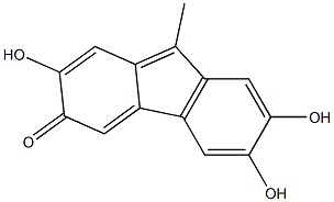 9-Methyl-2,3,7-trihydroxy-6H-fluoren-6-one 구조식 이미지