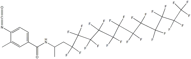 4-Isocyanato-3-methyl-N-[2-(pentacosafluorododecyl)-1-methylethyl]benzamide Structure