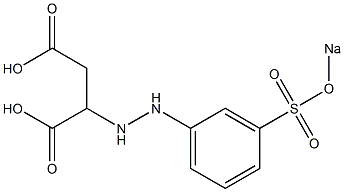 2-[2-[m-(Sodiosulfo)phenyl]hydrazino]succinic acid 구조식 이미지