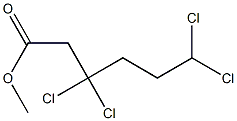 3,3,6,6-Tetrachlorocaproic acid methyl ester 구조식 이미지