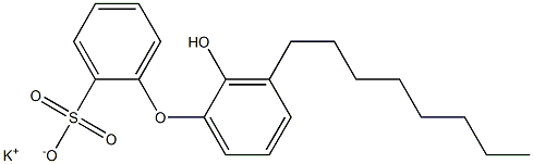 2'-Hydroxy-3'-octyl[oxybisbenzene]-2-sulfonic acid potassium salt 구조식 이미지