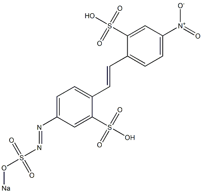 4-Nitro-4'-(sodiosulfoazo)-2,2'-stilbenedisulfonic acid Structure