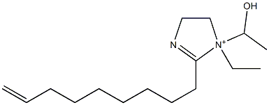 1-Ethyl-1-(1-hydroxyethyl)-2-(8-nonenyl)-2-imidazoline-1-ium 구조식 이미지