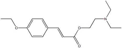 3-(4-Ethoxyphenyl)propenoic acid 2-diethylaminoethyl ester Structure