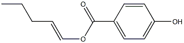 4-Hydroxybenzoic acid 1-pentenyl ester Structure
