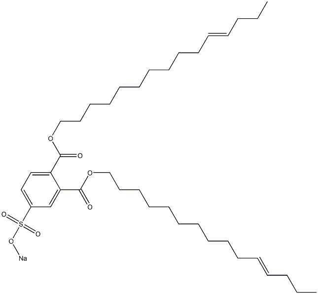 4-(Sodiosulfo)phthalic acid di(11-pentadecenyl) ester 구조식 이미지