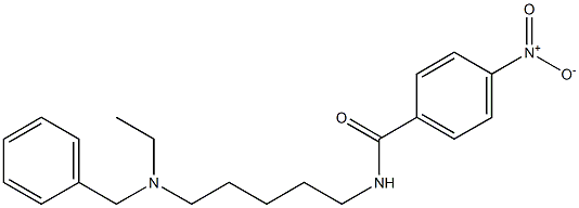 N-[5-(Ethylbenzylamino)pentyl]-4-nitrobenzamide 구조식 이미지