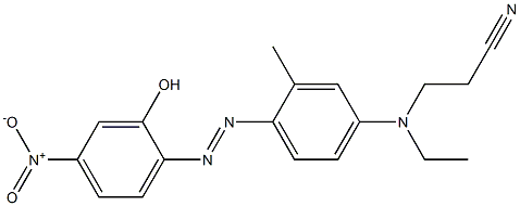 2-[4-[(2-Cyanoethyl)(ethyl)amino]-2-methylphenylazo]-5-nitrophenol Structure