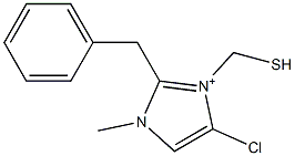 3-(Mercaptomethyl)-1-methyl-2-benzyl-4-chloro-1H-imidazol-3-ium 구조식 이미지