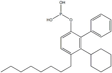 Phosphorous acid cyclohexylphenyl(4-octylphenyl) ester Structure