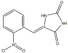 5-(2-Nitrobenzylidene)imidazolidine-2,4-dione 구조식 이미지