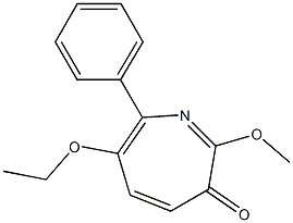 2-Methoxy-6-ethoxy-7-phenyl-3H-azepin-3-one Structure