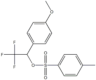 4-Methylbenzenesulfonic acid 2,2,2-trifluoro-1-(4-methoxyphenyl)ethyl ester Structure