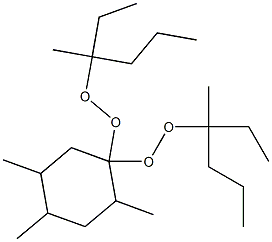 2,4,5-Trimethyl-1,1-bis(1-ethyl-1-methylbutylperoxy)cyclohexane 구조식 이미지