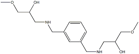 1,1'-(1,3-Phenylenebismethylenebisimino)bis(3-methoxy-2-propanol) Structure