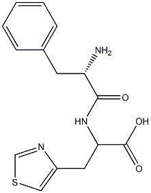 3-(4-Thiazolyl)-2-[[(2S)-2-amino-3-phenylpropanoyl]amino]propionic acid Structure