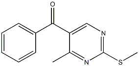 5-Benzoyl-4-methyl-2-(methylthio)pyrimidine Structure