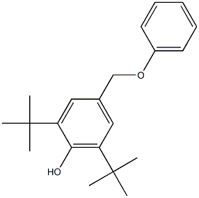 2,6-Di-tert-butyl-4-[[(phenyl)oxy]methyl]phenol Structure