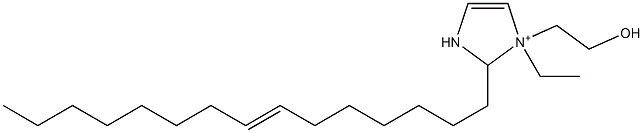 1-Ethyl-1-(2-hydroxyethyl)-2-(7-pentadecenyl)-4-imidazoline-1-ium Structure