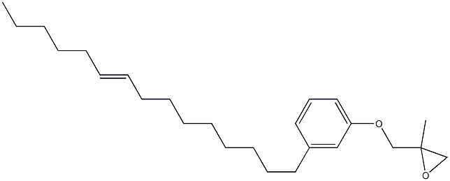 3-(9-Pentadecenyl)phenyl 2-methylglycidyl ether 구조식 이미지