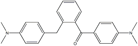 2-[p-(Dimethylamino)benzyl]-4'-(dimethylamino)benzophenone 구조식 이미지