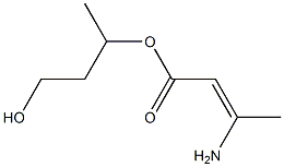 3-Aminocrotonic acid (3-hydroxy-1-methylpropyl) ester 구조식 이미지