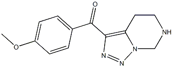 4,5,6,7-Tetrahydro-3-(4-methoxybenzoyl)[1,2,3]triazolo[1,5-c]pyrimidine 구조식 이미지