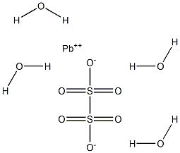 Lead dithionate tetrahydrate Structure