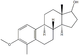 3-Methoxy-4-methylestra-1,3,5(10)-trien-17-ol Structure