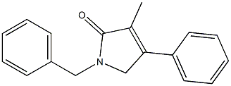 1,5-Dihydro-1-benzyl-3-methyl-4-phenyl-2H-pyrrol-2-one Structure