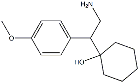 1-[1-(4-Methoxyphenyl)-2-aminoethyl]cyclohexanol 구조식 이미지