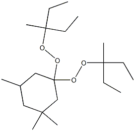 3,3,5-Trimethyl-1,1-bis(1-ethyl-1-methylpropylperoxy)cyclohexane Structure