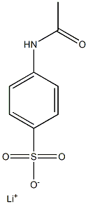 4-Acetylaminobenzenesulfonic acid lithium salt 구조식 이미지