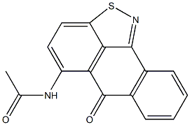5-Acetylamino-6H-anthra[9,1-cd]isothiazol-6-one Structure