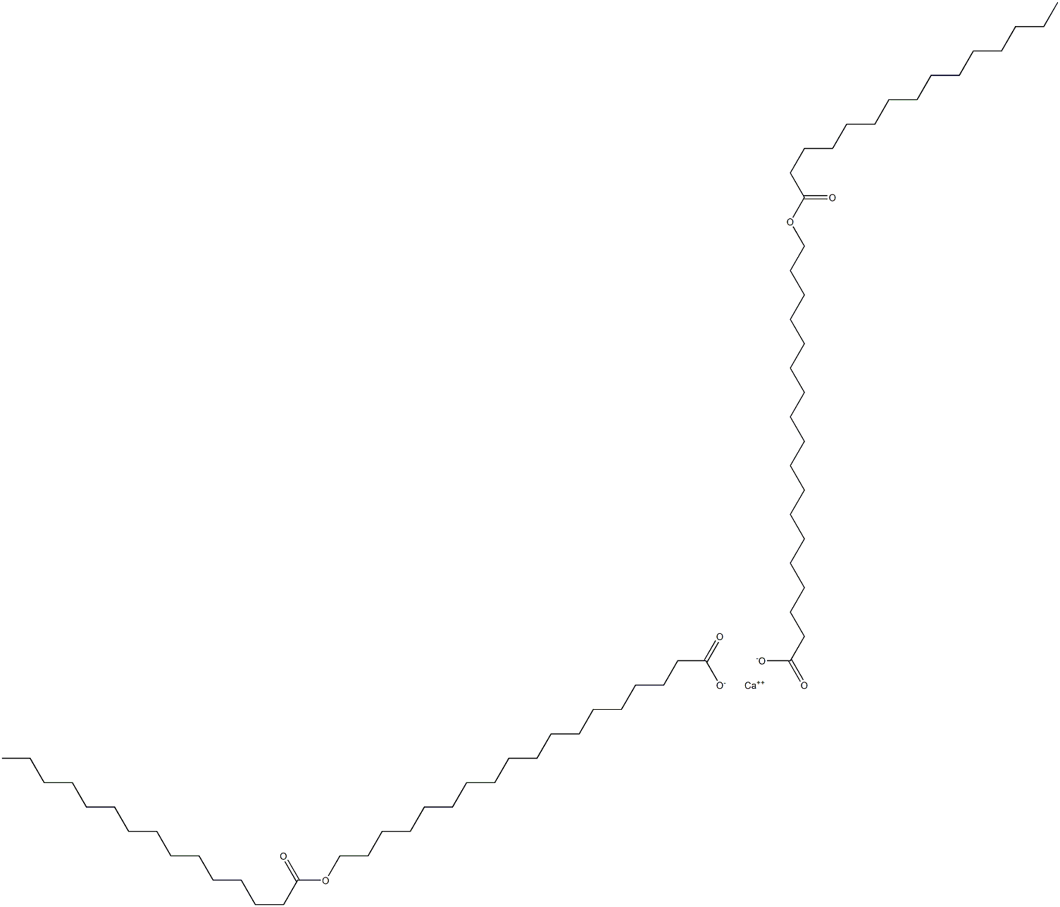 Bis(18-pentadecanoyloxyoctadecanoic acid)calcium salt 구조식 이미지