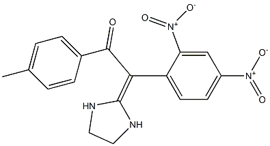 2-[(2,4-Dinitrophenyl)(4-methylbenzoyl)methylene]imidazolidine Structure