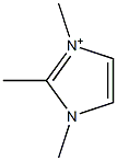 1,2,3-Trimethyl-1H-imidazol-3-ium Structure