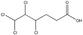 4,5,6,6-Tetrachlorohexanoic acid 구조식 이미지