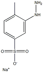3-Hydrazino-4-methylbenzenesulfonic acid sodium salt Structure