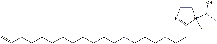 1-Ethyl-1-(1-hydroxyethyl)-2-(18-nonadecenyl)-2-imidazoline-1-ium Structure