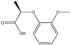 [R,(+)]-2-(o-Methoxyphenoxy)propionic acid 구조식 이미지