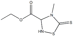 4-Methyl-3-ethoxycarbonyl-1,2,4-thiadiazolidine-5-thione 구조식 이미지