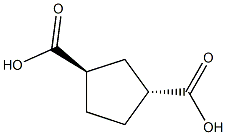 trans-Cyclopentane-1,3-dicarboxylic acid Structure