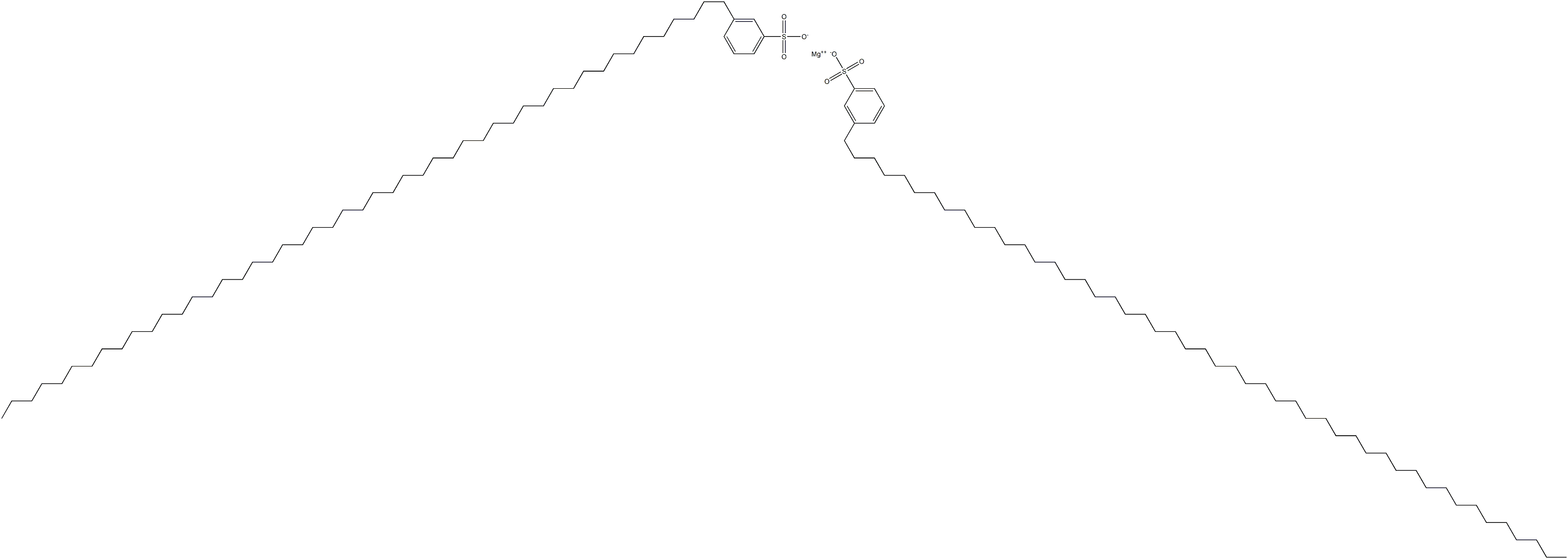 Bis[3-(nonatetracontan-1-yl)benzenesulfonic acid]magnesium salt Structure