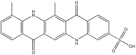 5,7,12,14-Tetrahydro-11,13-dimethyl-7,14-dioxoquino[2,3-b]acridine-3-sulfonic acid Structure